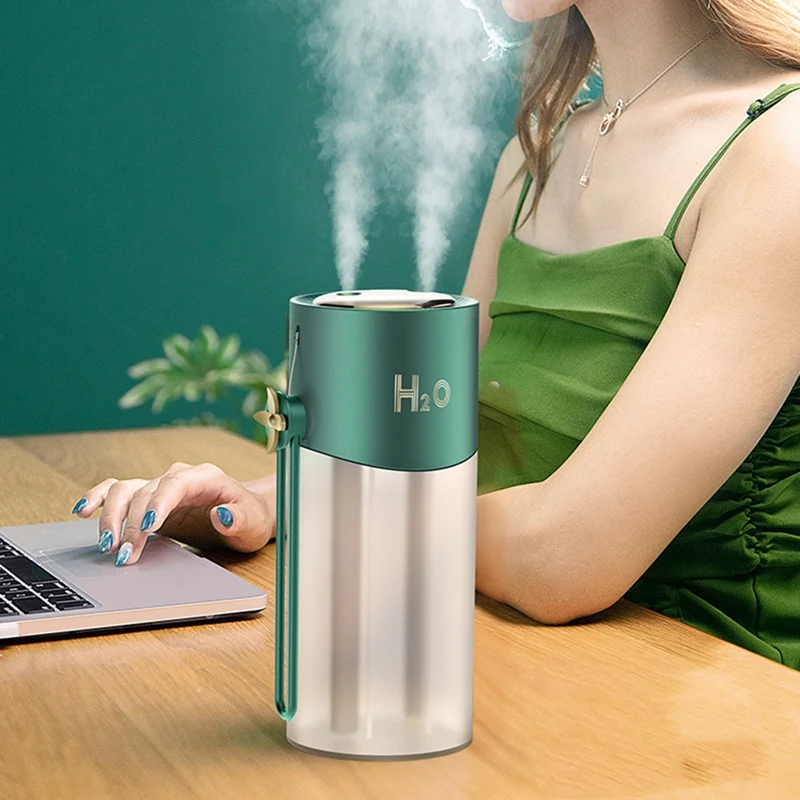 

Dual Spray Humidifier, Portable USB Desktop Aroma Humidifier, Battery Car Simple Humidifier