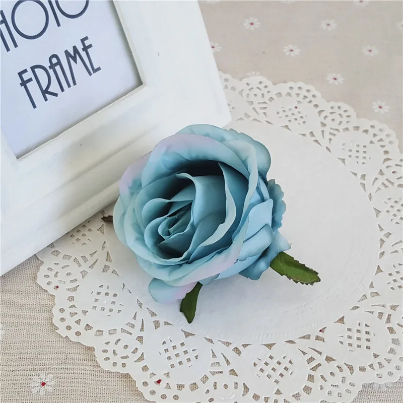 5 шт. 7 см винтажная Ретро шелковая искусственная Роза Цветок голова Свадьба День