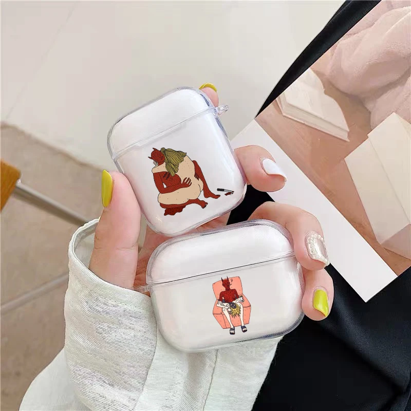

Pollys Aurrealist Artist Art Design soft Silicone case for Airpods 2 1 Earphone Cover for Air Pod Pro 3 Bluetooth Earphone Box