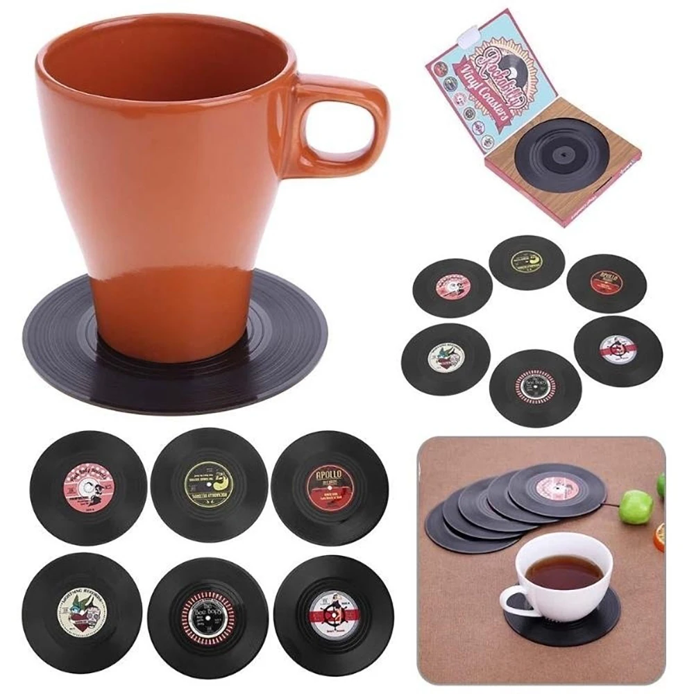 

Retro Round Coaster Insulation Table Pad Placemat Dining Home Decor