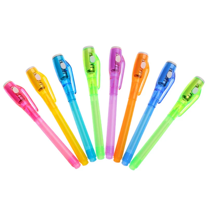 12 шт. ручка для рисования с светильник кой невидимая волшебная секретная