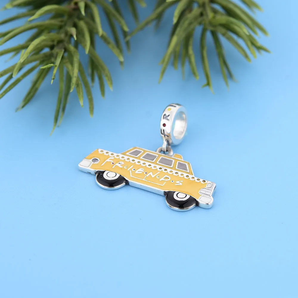 Подходящий оригинальный браслет-талисман желтая эмалированная Подвеска для ТВ