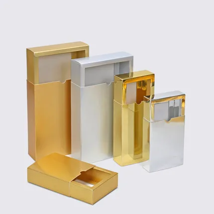

20pcs Gold Silver 350g Paper Drawer Boxes Wedding Party Candy Gift Box for Handmade Soap Craft Jewel Packaging