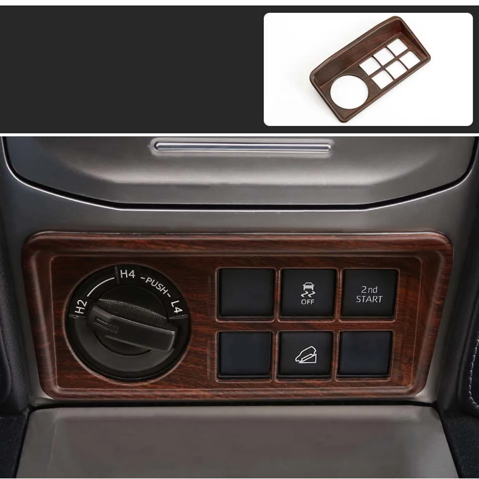 

Для Toyota LAND CRUISER PRADO FJ150 2018 2019 интерьерная консоль, внутренняя отделка панели, хромированные аксессуары для стайлинга автомобиля