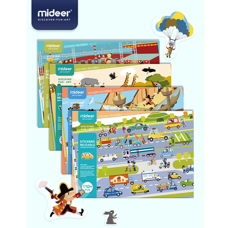 MiDeer наклейки Классические игрушки с изображением мультипликационных персонажей