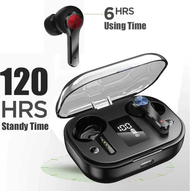 

T28 новые наушники-вкладыши TWS Bluetooth Наушники Hi-Fi бас True Беспроводные наушники с сенсорным в ухо Беспроводные спортивные наушники стерео гарн...