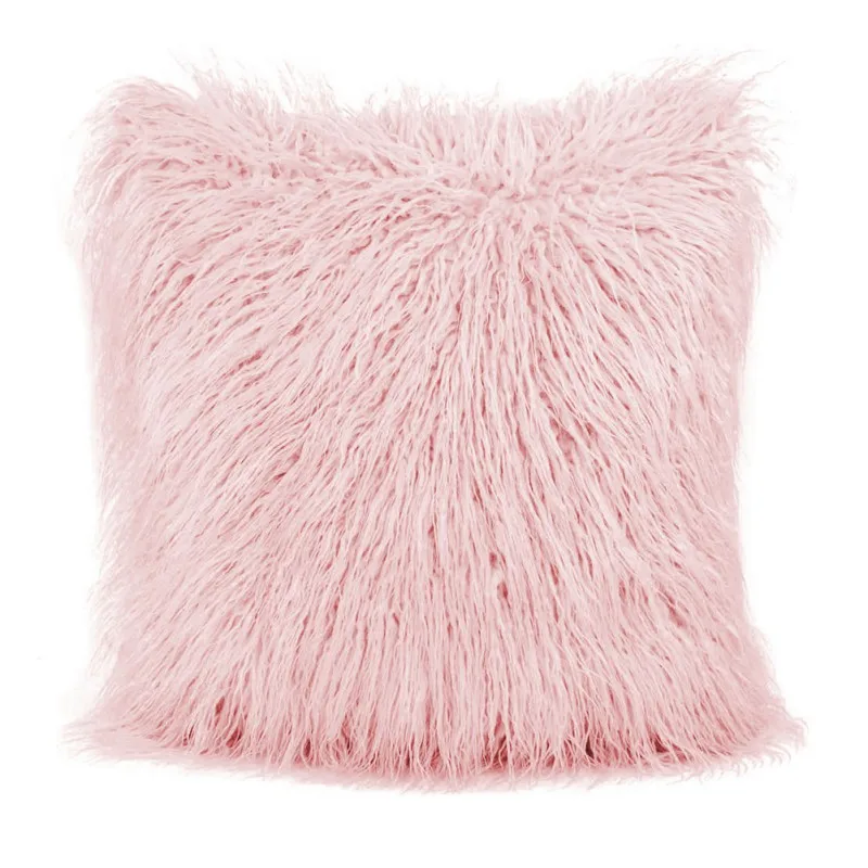 

Soft Plush Pillow Case Throw Pillow Home Decor Bed Sofa Car Decorative Pillowcase Cover Faux Fur Cushion Case Deluxe