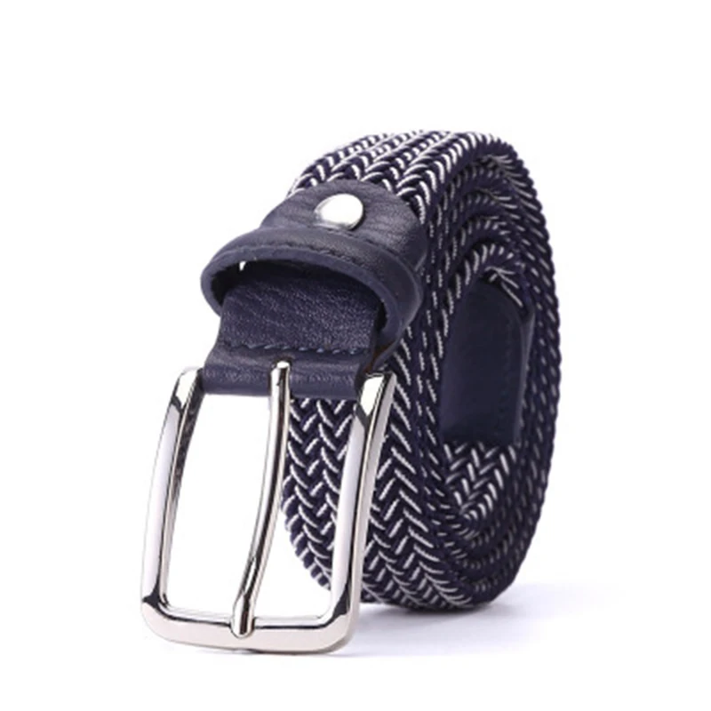 

Men's leisure needle buckle type elastic woven belt large size elastic belt