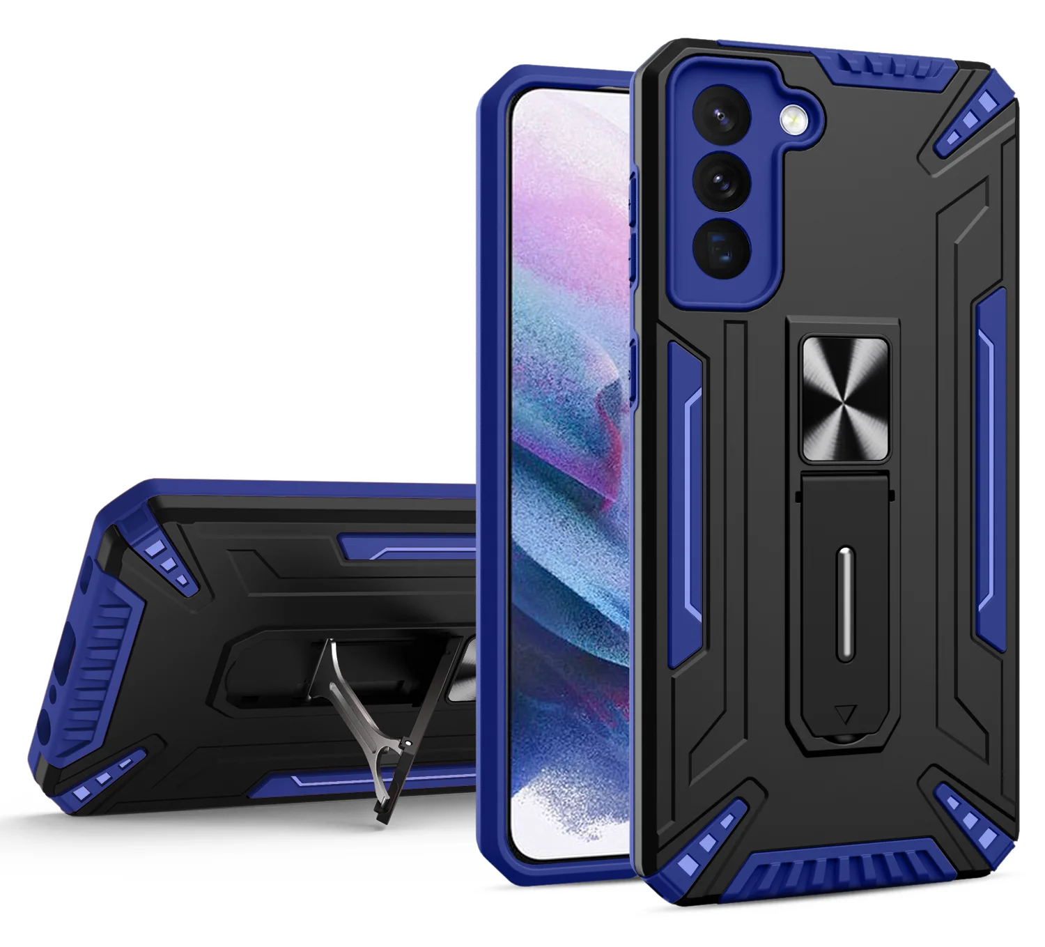 

Shockproof Rugged Armor Stand Phone Case For Samsung Galaxy A30S S21 A50 A50S A10S A10 S20 A21S A20S A20 A30 Ultra FE Plus Cover