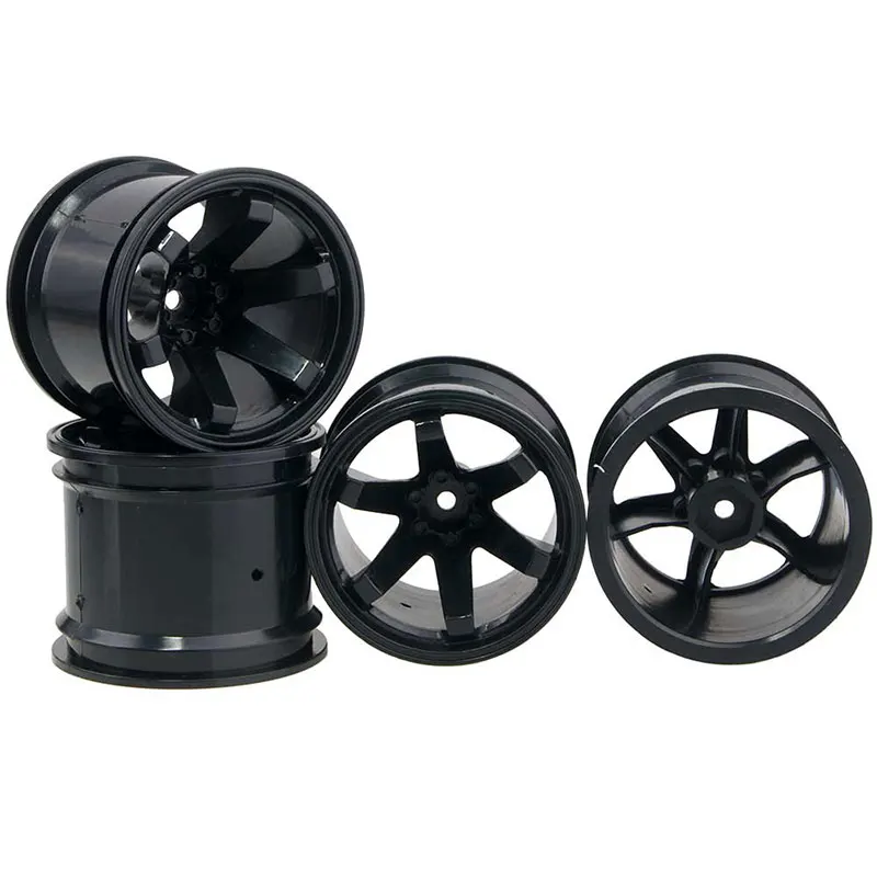 

4 шт. 2,2 дюйма Ступица колеса 62 мм пластиковый обод колеса для 1/10 HPI внедорожники радиоуправляемые машинки DIY аксессуары