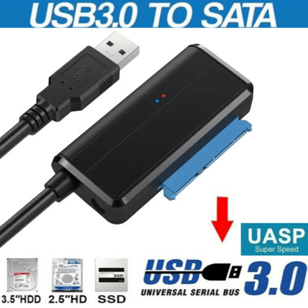 SATA к USB кабелю 3 0 2 5/3 5 дюймов HDD SSD жесткий диск конвертер портативный линейный