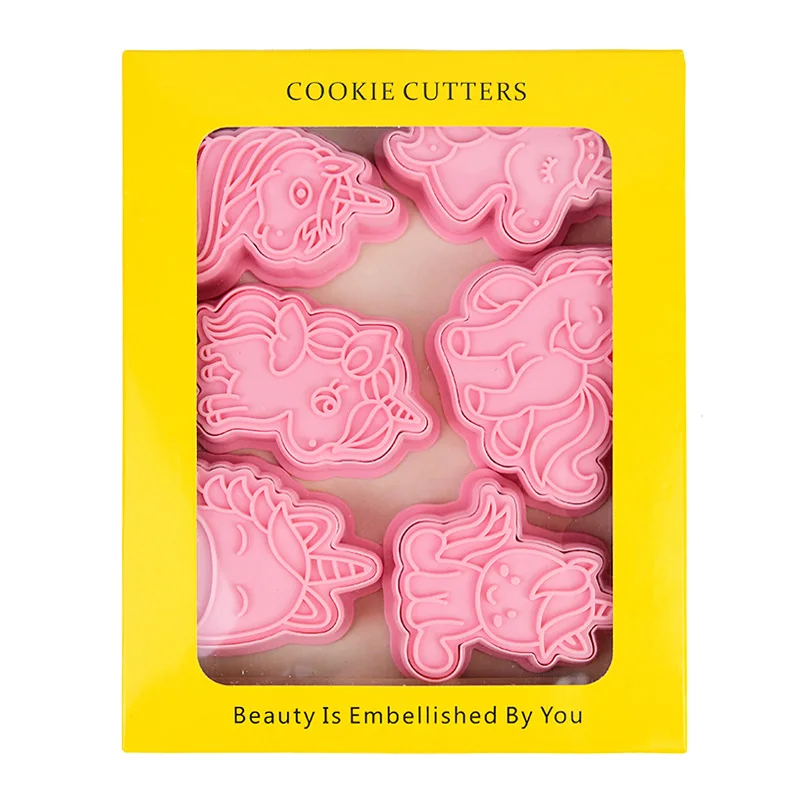 6 шт. Единорог 3D формочка для печенья инструмент украшения торта помадки шоколада