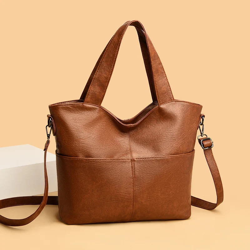 

All Match Composite Handbags Women's Quality Leather Shoulder Bag Fashion Casual Messenger Bag Female Brand Design Crossbody Bag