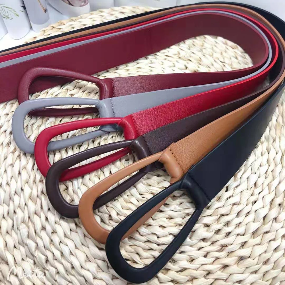 

For Women Skirt Belt Luxury Brand Designer Fashion Sheepskin Belts Runway Handcraft Waist Waistband With Gifts Box