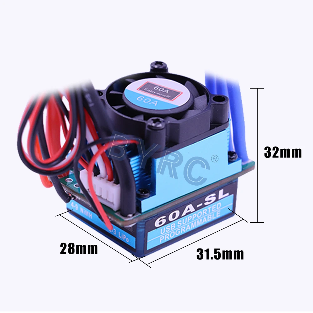 RC 2440 Brushless Motor With 60A ESC with Program card for 1/16 1/14 HSP ZD Car | Игрушки и хобби