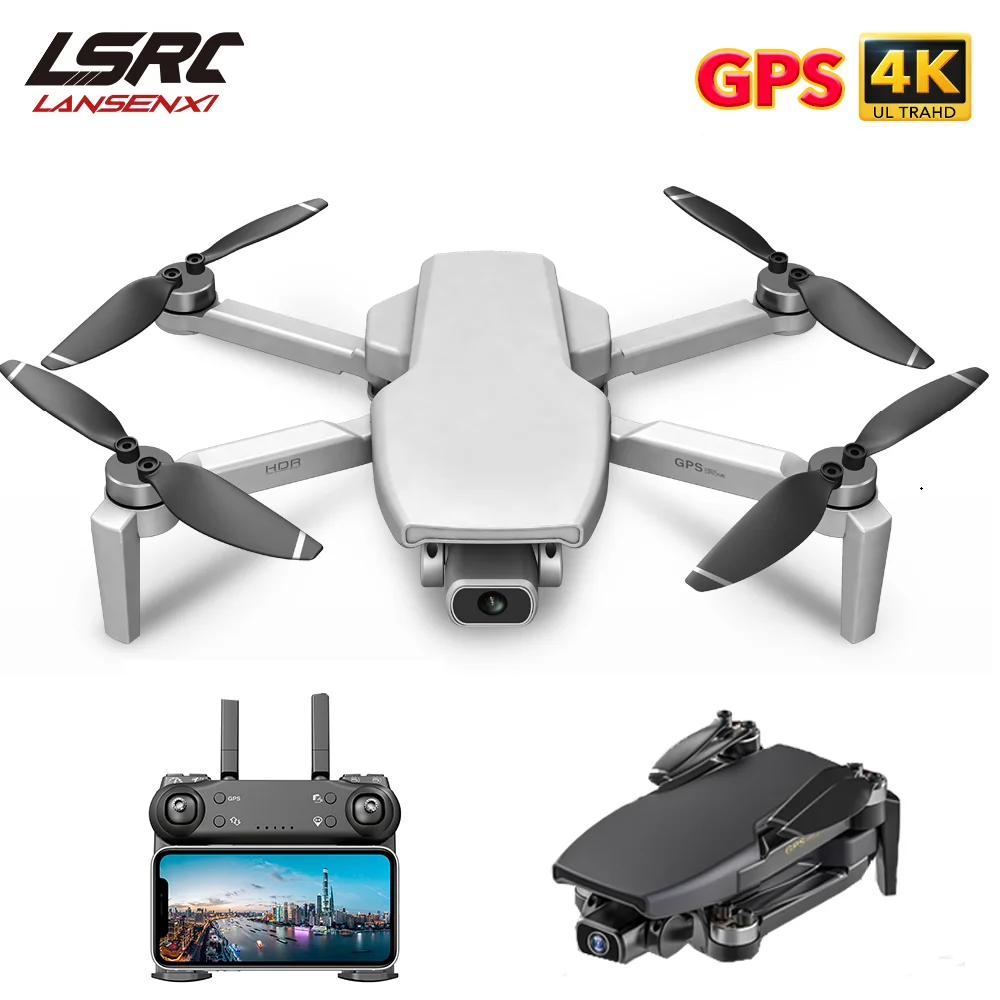lsrc мини дрон gps l108 4k hd 5g wifi бесщеточный