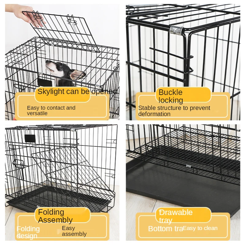 

Small Dog Cat Cage Pet Cage Large Dog Villa with Toilet Dogs and Cats