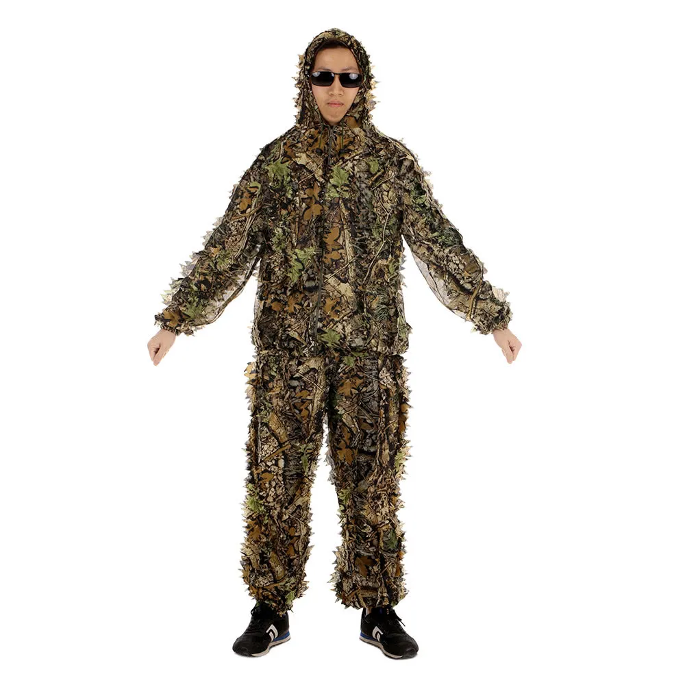 Охотничий костюм для стрельбы одежда улицы многофункциональный Bionic Ghillie 3D