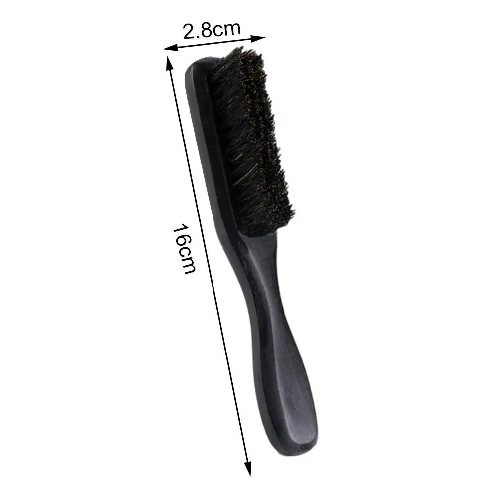 

Wood 100% Boar Shaving Brush Beard Massage Black Boar Hair Bristle Mustache Beard Curved Brushes Men Wooden Brush T2R2