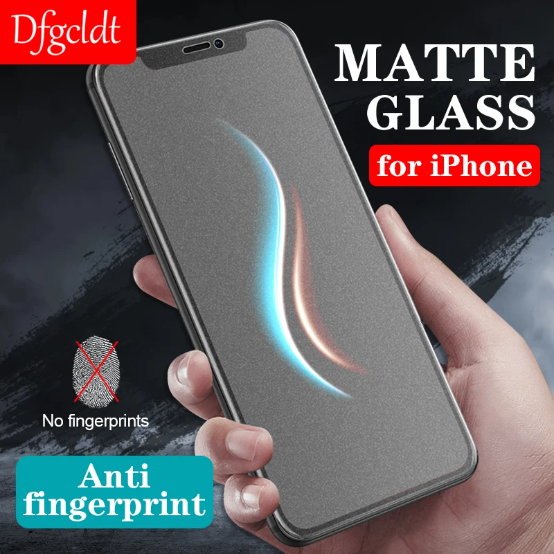Матовое закаленное стекло без отпечатков пальцев для iPhone 11 Pro XS Max Защитная пленка