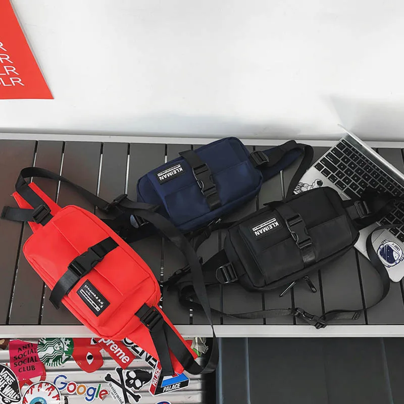 

Chest Bags Fashion Unisex Crossbody Pouch Nylon Solid Color Short Travel Bag Large Capacity Messenger Bag Men Phone Pouch Purse