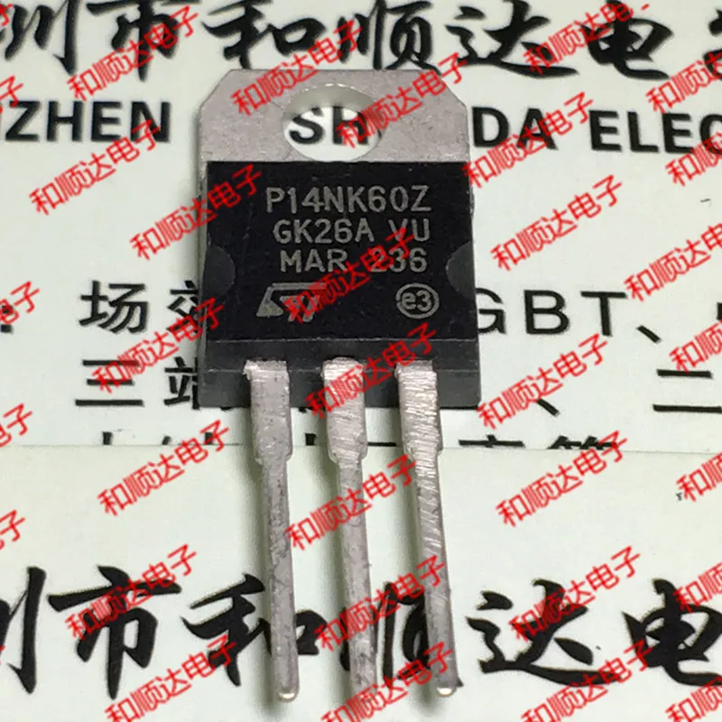 

10pcs/lot P14NK60ZFP STP14NK60ZFP New stock TO-220F