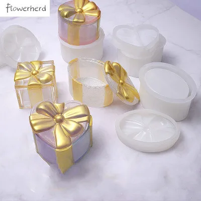 Силиконовая форма из смолы коробка для хранения прозрачная эпоксидная Круглый