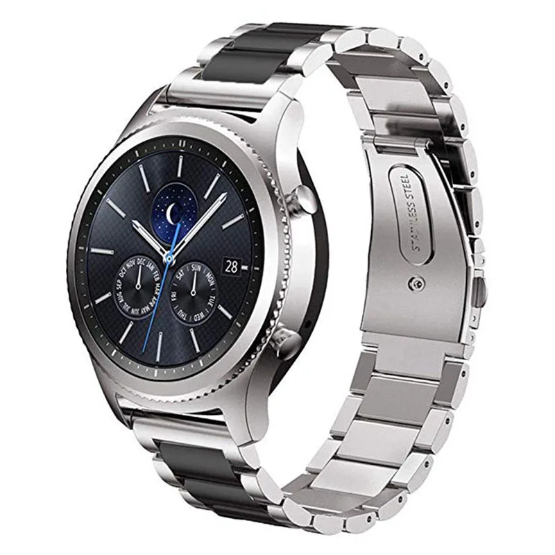 Ремешок для Samsung Gear S2/S3 быстросъемный металлический браслет из нержавеющей стали