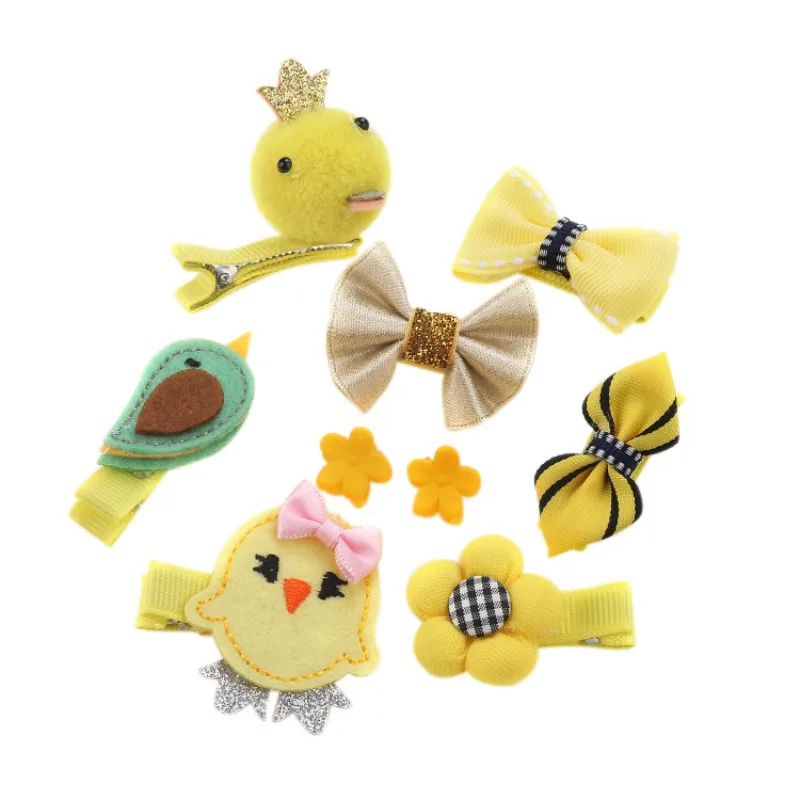 7 Types Children\'s Fresh Hair Clip Sets Baby Girls Cute Accessories For Over 1 Years bebe | Детская одежда и обувь