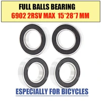 6902 2rsv max bearing 15287 mm 4pcs abec 3 full balls bicycle pivot repair parts 6902 2rs rsv ball bearings 6902 2rs 6902llu
