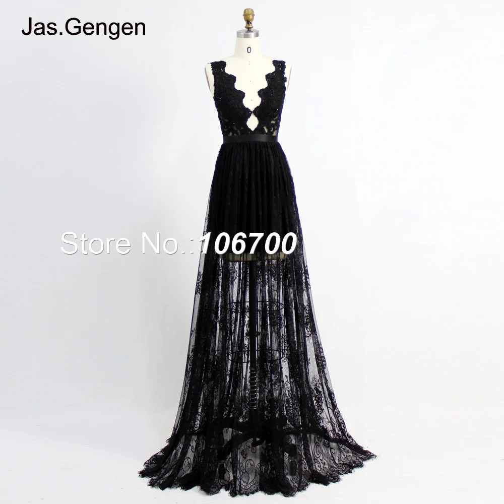 

Fashion Lace Applique Wedding Dresses V Neck Sheer Tulle Layered Lace Bridal Bridesmaids Dress