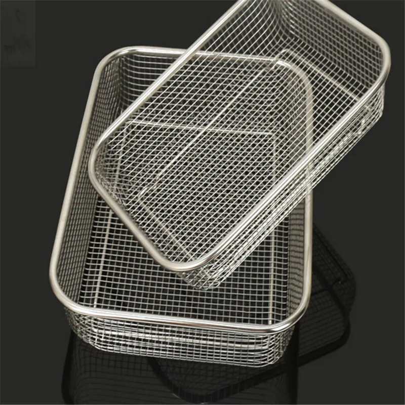 

square thick Stainless Steel Rectangle Vegetable Fruit Washing Kitchen Utensil Colander Kitchen Sink Wash Basket For The Kitchen