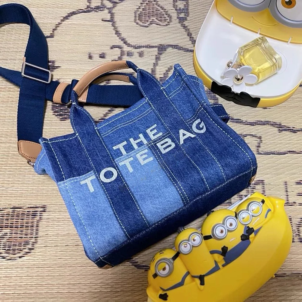 

Fashion Canvas The Tote Shoulder Bag For Women Denim Handbag Designer Brand Style