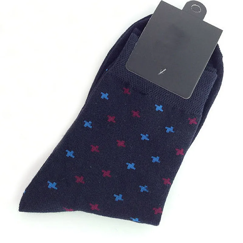 Популярные разноцветные носки для мальчиков эластичные в горошек теплые мужские