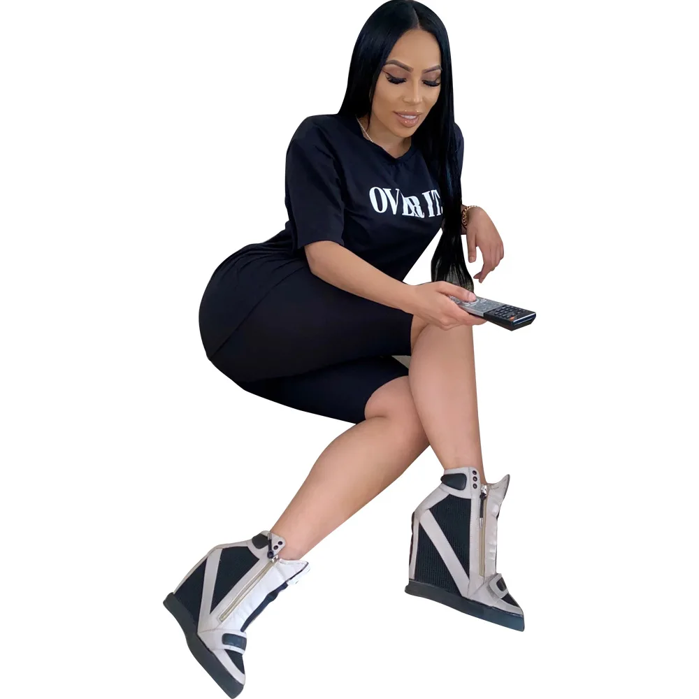 Женский спортивный костюм из двух предметов однотонный Повседневный Спортивный