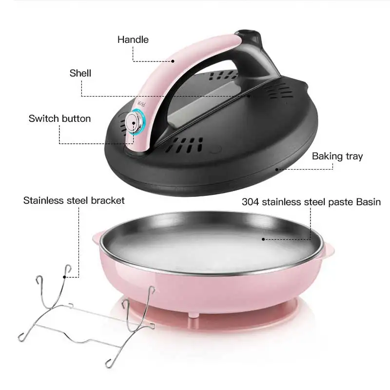

Automatic Non-stick Pancake Machine Spring Roll Electric Cake Thousand Layers Maker Household Kitchen Baking Pan 220V