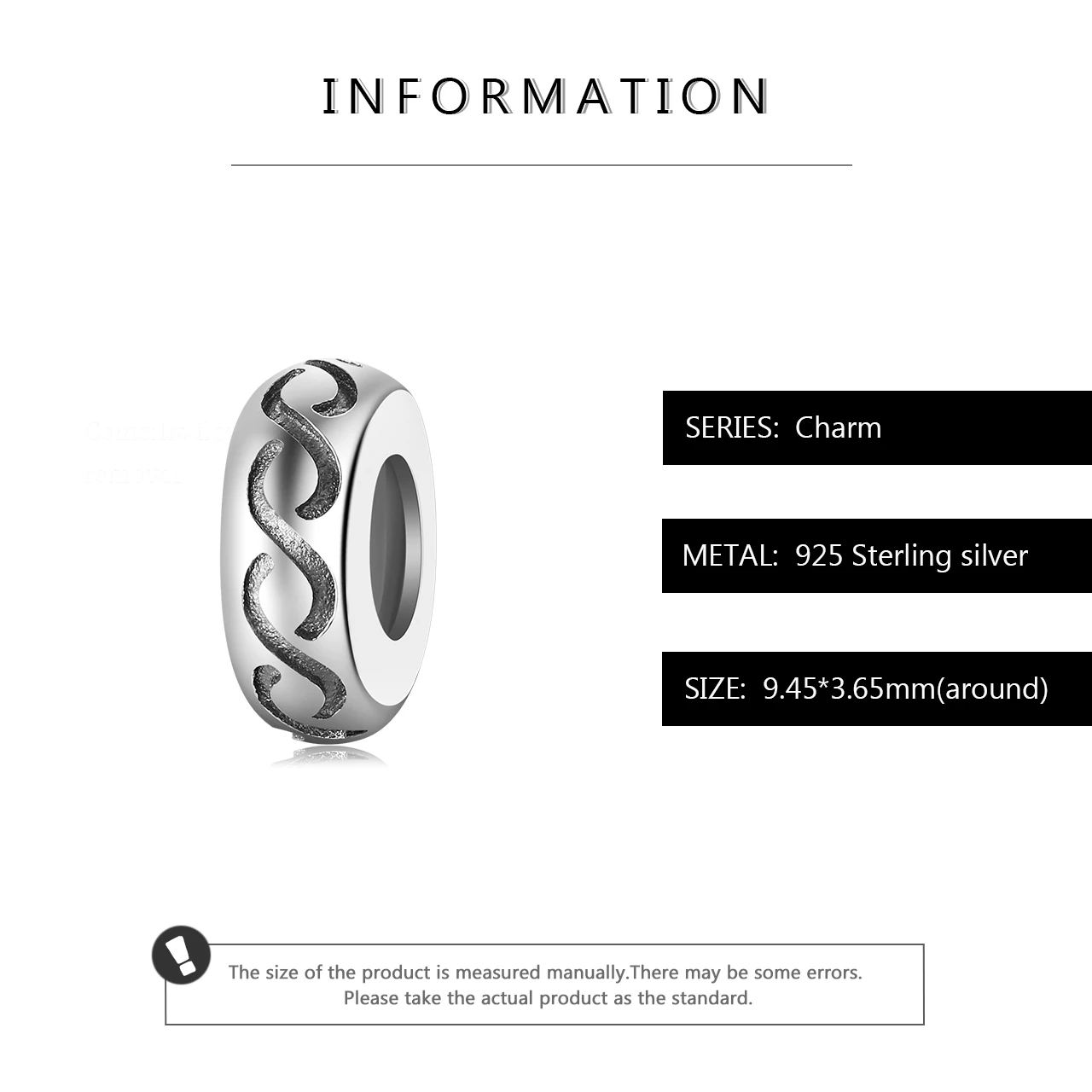 100% 925 пробы Серебряная круглой формы разделительные бусины подходят для