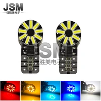 led t10 display lamp decoding without alarm 3014 18smd license plate light led lights for car car accessories