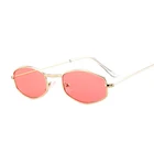 Очки солнцезащитные женскиемужские овальные, винтажные брендовые дизайнерские зеркальные солнечные очки конфетных цветов, уличные празднивечерние очки