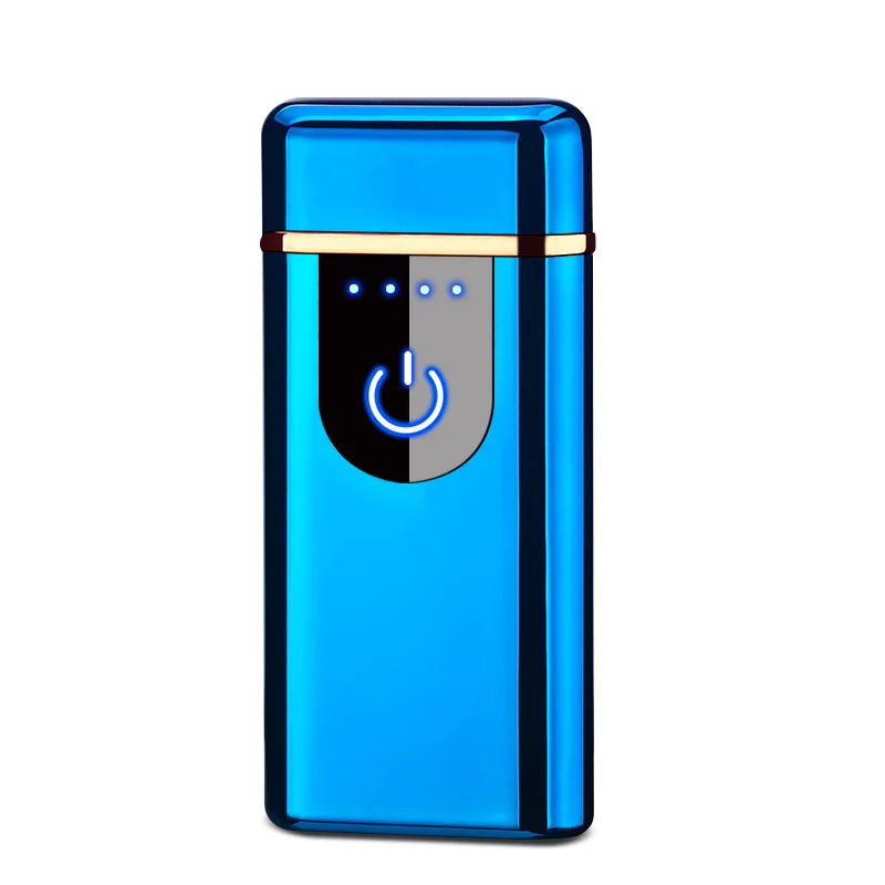 

Double Arc Electric Lighter USB Charging Portable Windproof Touch Sensor With Power Indicator