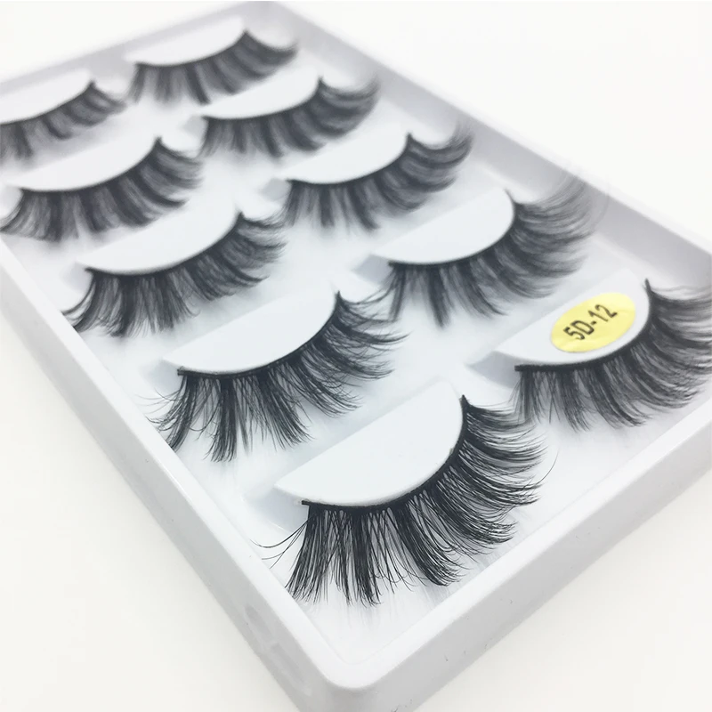 5 пар роскошных норковых волос накладные ресницы толстые скрученные полностью