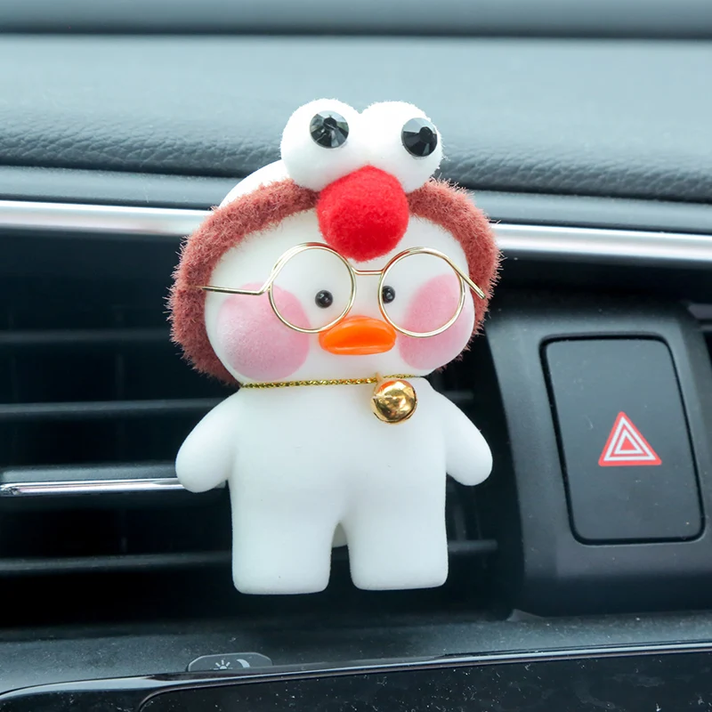 8 см Kawaii LaLafanfan кафе утка игрушка мультфильм милый утка автомобиль Декор животных Куклы Игрушки для девочек подарок на день рождения для детей