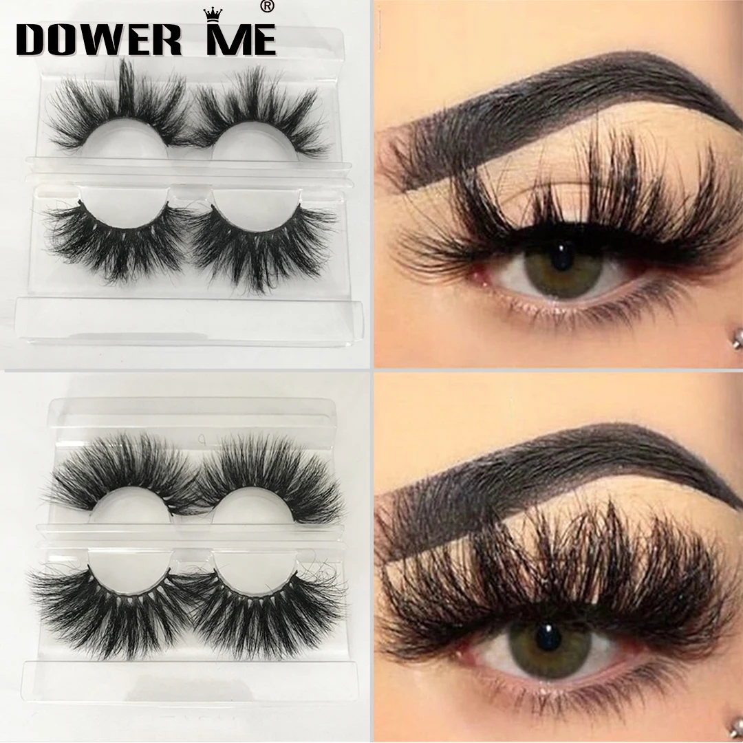 

25mm False Eyelashes Wholesale Full Strip 3D Fluffy Mink Lashes Thick Wispy Fake Lashes Vendor Dramatic Mink Eyelashes