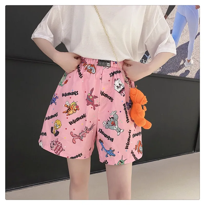 

Vetements Pants Men Women High Quality Streetwear Vetements Straight Pants Fabric