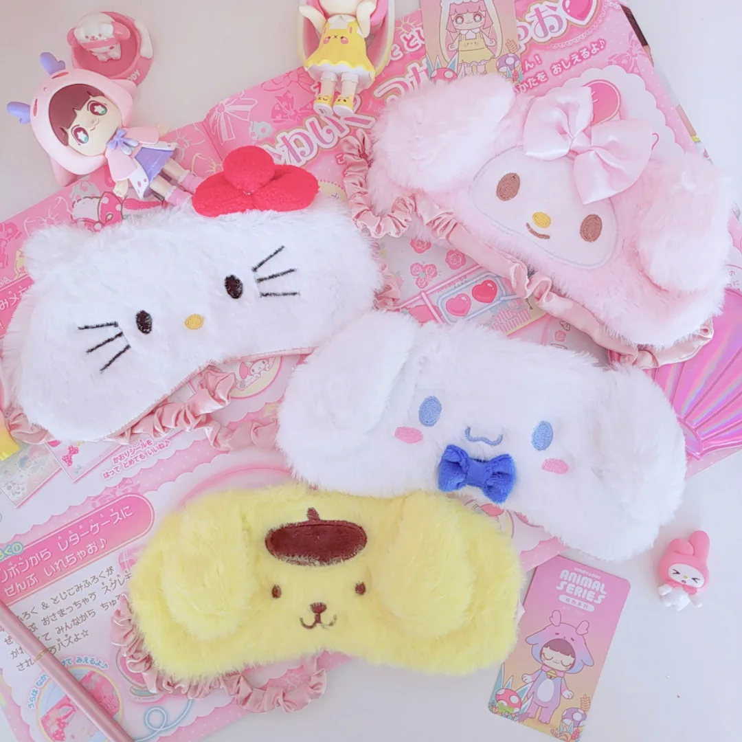 Sanrioed Kawaii Cinnamoroll Mymelody помпон пурин Гудетама затенение Путешествия сна защита