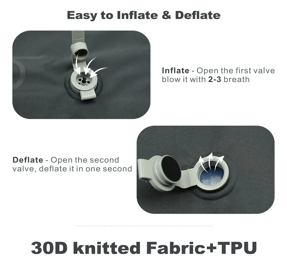 Портативная подушка для путешествий ПВХ надувная Двусторонняя Подушка лагеря