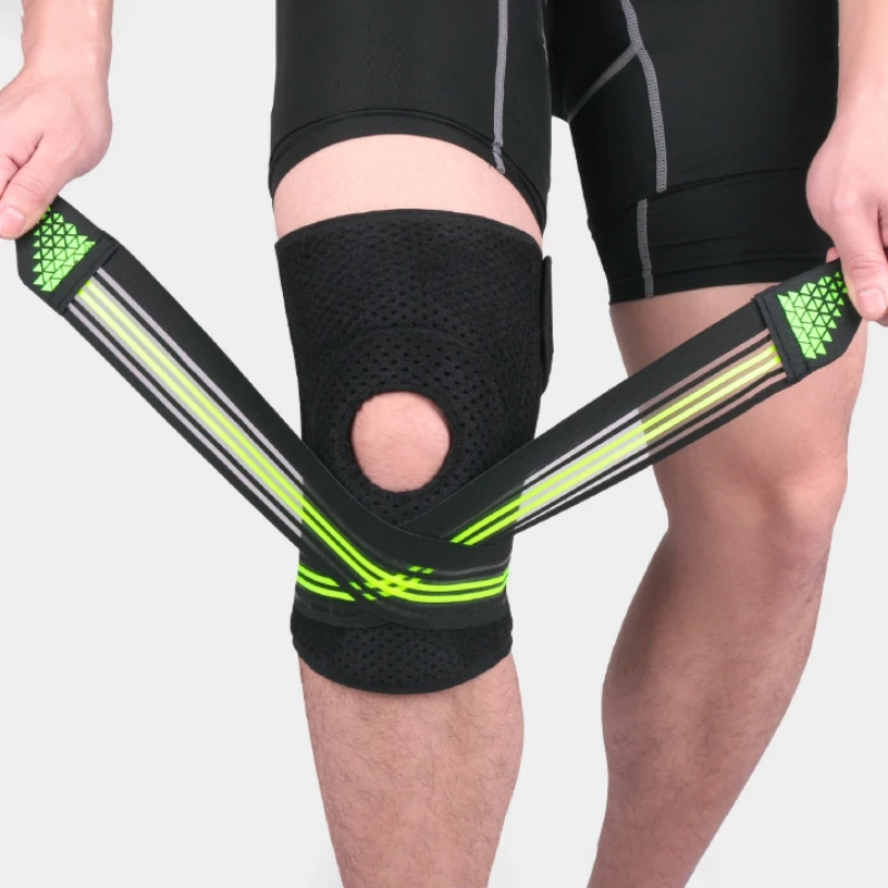 

1pc Knee Pad Sleeve Thermal Compression Leg Support Bandage Protector For Weight Lifting Basketball Running Jogging