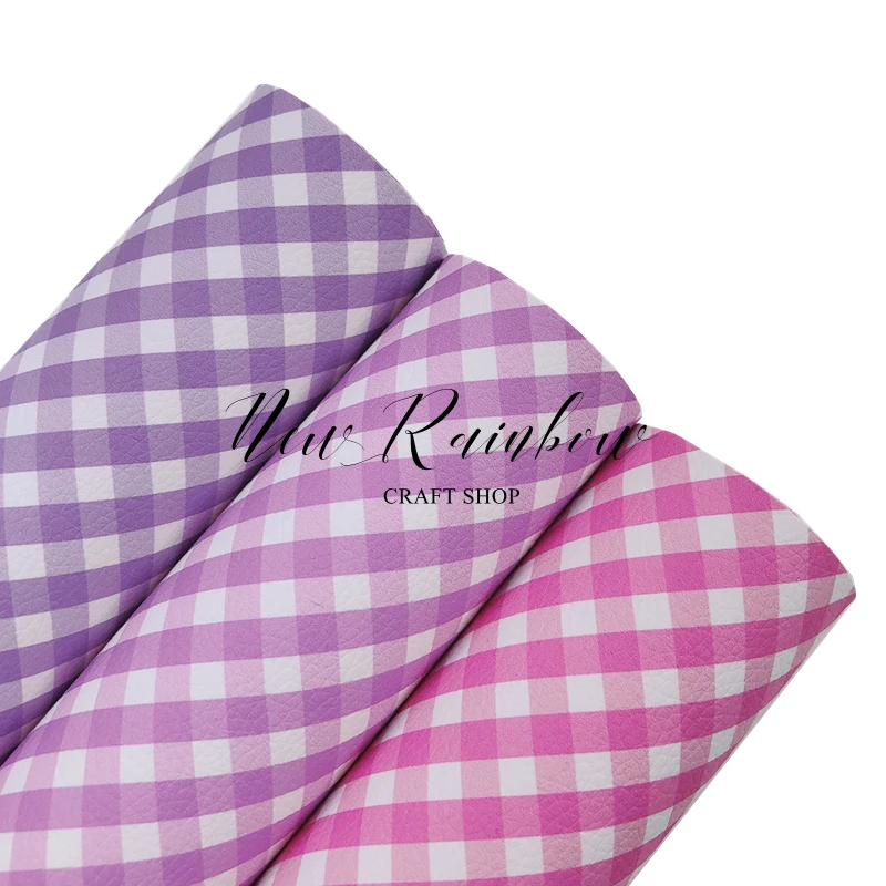 Новый радужный рулон 30x138 см/пастельная гингемовая фуксия мастерская кожевенные листы идеально подходят для аксессуаров для волос в школе, для рукоделия.
