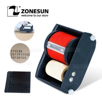 zonesun manual date code printers batch number coder portable rolling coding machine for cartons