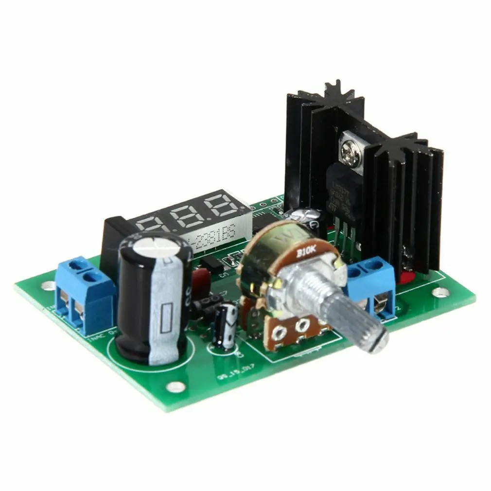 

LM317 AC/DC Adjustable Voltage Regulator Step-down With LED Display Versatile Green Ower Supply Module For DC Board